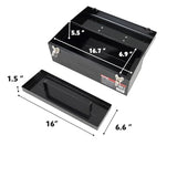 Pro-Lift Steel Tool Box – 17-inch Metal Toolbox Portable with Handle – Heavy Duty Metal Latch Closure and Removable Storage Tray Carry Tools Box Pro-LifT