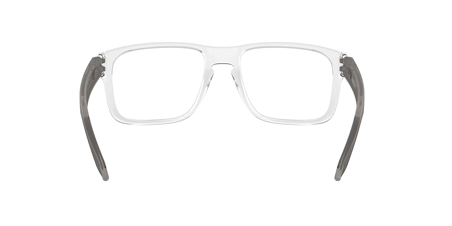 Oakley Men's Ox8156 Holbrook Rx Square Prescription Eyeglass Frames, Polished Clear/Demo Lens, 56 mm Oakley