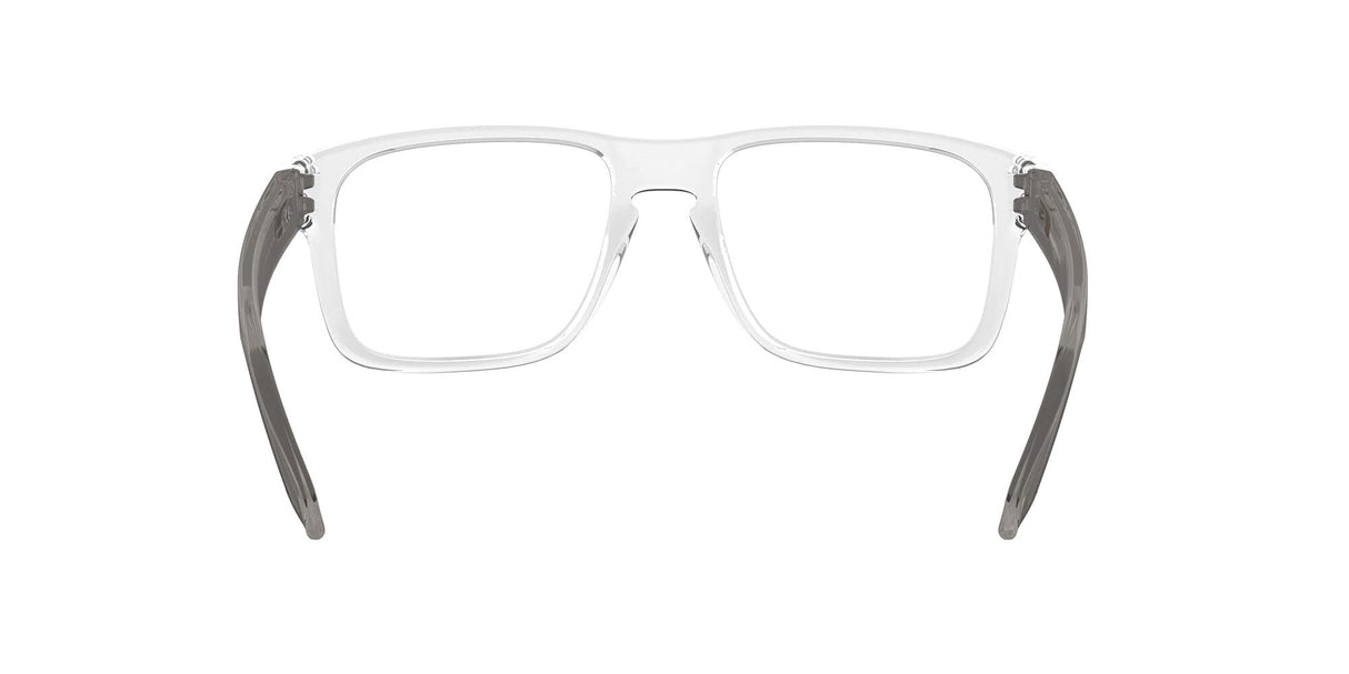Oakley Men's Ox8156 Holbrook Rx Square Prescription Eyeglass Frames, Polished Clear/Demo Lens, 56 mm Oakley