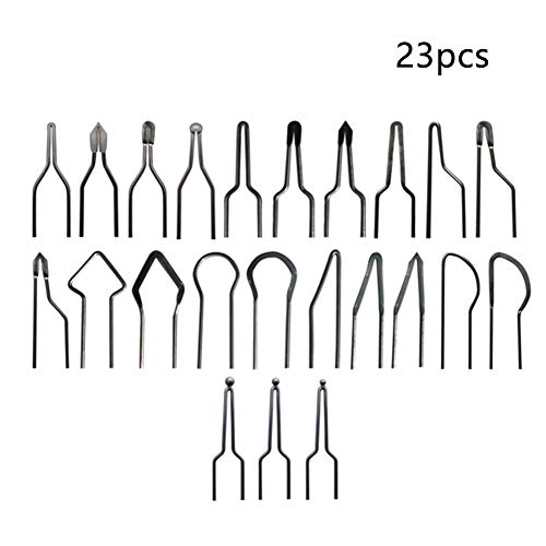 QOONESTL 23pcs Pyrography Wire Tips,Tips for Pyrography Machine, Replacement Wood Burning Tips,Portable Wood Burning Pyrographic Tip Kit QOONESTL