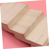 4pcs DIY Painting Slices Graffiti Wood Slices Unfinished Wood Slices Solid Wood Plate Wooden SEWOART