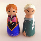 MOUYAT 30 PCS 3.5 Inch Wooden Peg Dolls, Unfinished Angel Girl Wooden Peg People Doll Bodies, Wooden People Figures for Painting, Craft Art Projects MOUYAT