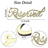 Hanging Wooden Reserved Table Sign Rustic Unfinished Reserved Signs for Wedding with Jute Hanging Rope Laser Cut Sign for Important Events Supplies(8 JEKEJIAJIU
