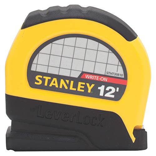 Stanley STHT30810 Lever Lock Tape Rule, 12' x 1/2" Stanley