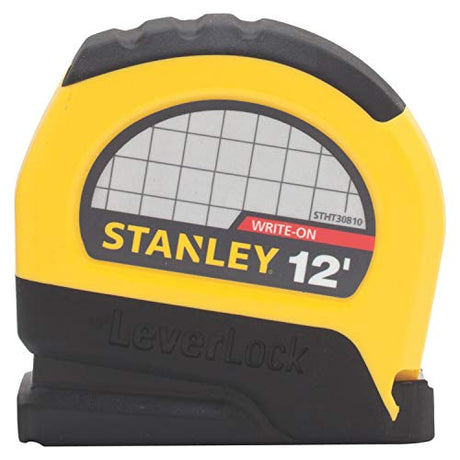 Stanley STHT30810 Lever Lock Tape Rule, 12' x 1/2" Stanley