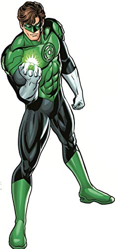 12 Inch Green Lantern Decal Ring DC Comics Justice League Repositionable Removable Peel Self Stick Wall Sticker Art Home Decor (Decoration for Walls WiggleWalls