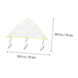 VILLCASE 5pcs DIY Blank Kite Flying Kite DIY Graffiti Kite Craft Kite Kids DIY Kites Kite Making Kit Kites Making Painting Triangle Kite Kits VILLCASE
