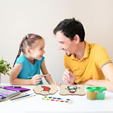 60 PCS Unfinished Wood Cutouts for Crafts Blank Irregular Wooden Slices Natural Wood Cutouts Ornaments for DIY Crafts, Coasters, Home Decorations, AWIZOM