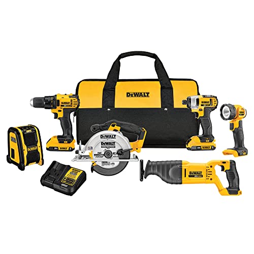 DEWALT 20V MAX Combo Kit, Compact 6-Tool (DCK620D2) - WoodArtSupply