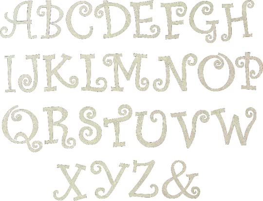 Unfinished Wood Letter 7" Blank D Curlz Font 1/4" MDF NEXTCraft