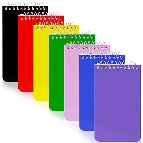 XiQiDianr Small Notebooks, Pocket Notebook 3x5, Spiral Notepads, Memo Pads For Office, Home, School - Lined College Ruled Paper, Mini Notepad - 75 XiQiDianr
