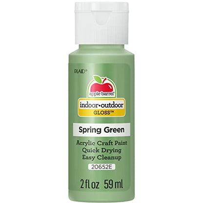 Apple Barrel Gloss Acrylic Paint in Assorted Colors (2-Ounce), 20652 Spring Green - WoodArtSupply