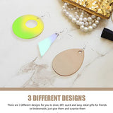 MILISTEN 1 Set Wooden Blank Earrings Wood Stud Earrings Unfinished Wooden Earrings Blanks Wooden Dangle Pendants Material erings Wood Earrings Milisten