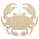 Crab Icon Unfinished Wood Shape Piece Cutout for DIY Craft Projects - 1/8 Inch Thick - 4.70 Inch Size Sniggle Sloth