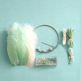 FANDOL DIY Dream Catcher Making Kit, Macrame Dream Catcher Craft Supplies for Kids Bedroom Wall Decor Nursery Baby Room Hanging Wedding Ornaments FANDOL