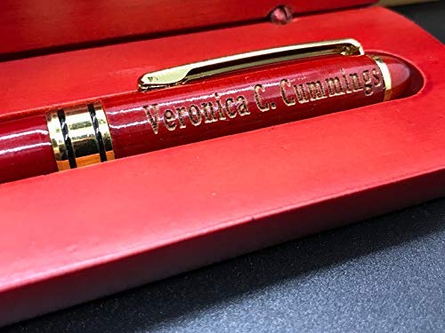 Custom Engraved Wood Pen Set With Maple and Rosewood Finish, Executive Pen and Box With Free Personalization Generic