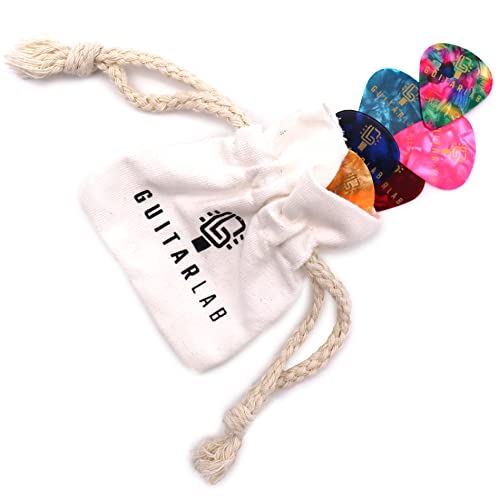 Guitar Accessories Kit - Premium Metal Tin with Guitar Strap, Capo, Tuner & Picks for Acoustic, Bass, Electric & Ukelele Guitars Guitar Lab