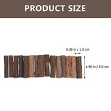 EXCEART 50pcs Natural Stick Birch Tree Sticks Wood Candy Sticks Jumbo Craft Sticks Wood Pop Sticks Wooden Fan Sticks Mini Fence Sticks DIY Wood Toy EXCEART