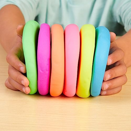 Colorations Wheat & Gluten Free Neon Dough Classroom Pack - 6 Colors | Non-Toxic, Play Dough, Bulk Set, Sensory Kit, Party Favors, Teacher Must Haves Colorations