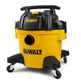 DEWALT 6 Gallon DXV06PZ 4 Peak HP Poly Wet/Dry Vac, Heavy-Duty Shop Vacuum with Blower Function Yellow+Black DEWALT