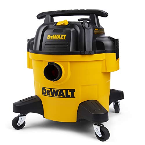 DEWALT 6 Gallon DXV06PZ 4 Peak HP Poly Wet/Dry Vac, Heavy-Duty Shop Vacuum with Blower Function Yellow+Black - WoodArtSupply