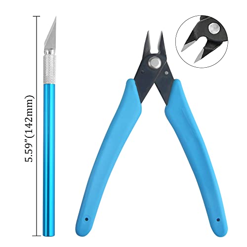 BXQINLENX Professional 8 PCS Gundam Car Model Tools Kit Modeler Basic Tools Craft Set Hobby Building Repairing and Fixing(A) BXQINLENX