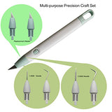 Corey-z Craft Vinyl Weeding Tools Set Precision Carving Hobby Knife Pen Coming With Additional Blades and Weeder Removal Tool for Cricut Basic corey-z