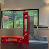 Precision Machinist Square 3 Inch Engineer Square 90 Degree Right Angle Ruler Ground Hardened Steel with Seat 3 x 2 Inch Boomgood