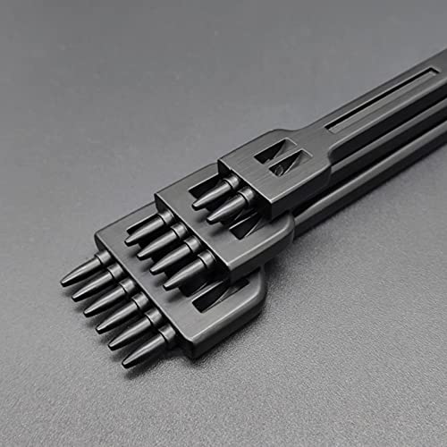 BESPORTBLE 3pcs Leather Craft Tool Curved Stitching Chisels DIY Prong DIY Tools Round Hole Chisel Hole Punch Kit Leather Tooling Leather Punch Tool BESPORTBLE