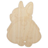 Frenchie from Behind Butt French Bulldog Dog Unfinished Wood Shape Piece Cutout for DIY Craft Projects - 1/4 Inch Thick - 4.70 Inch Size Sniggle Sloth
