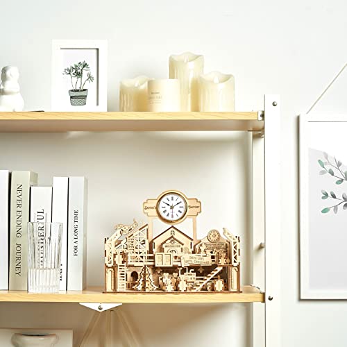 bennama 3D Wooden Puzzles Santa's Factory Model Kits, Brainteaser and Puzzle for Christmas/Birthday,Gifts for Adults and Teens to Build Combination bennama