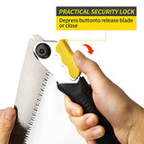 BOSI TOOLS 8 Inch Folding Saw SK5 Blade Heavy Duty Portable Foldable Hand Pruning Saw Handsaw with Triple-bevel Razor Teeth for Camping Pruning B BOSI TOOLS