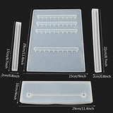 FineInno Resin Molds Earrings Organizer Jewelry Display Stand Silicone Molds Epoxy Molds Makeup Jewelry Display Tray Molds for DIY Casting Crafts FineInno