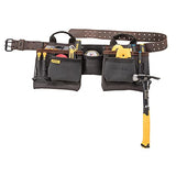 DEWALT Leather Tool Belt, Durable, 11 Pocket Professional Belt (DWST550112) DEWALT