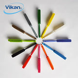 Vikan 45895 Bench Cleaning Brush, Polypropylene/Polyester Medium Bristle Dustpan Brush & Sweeper, 14 Inch, White Vikan