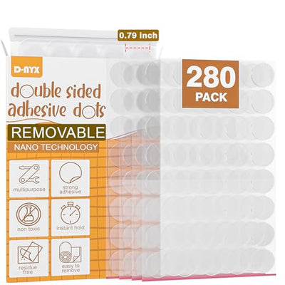 Double Sided Tape Sticky Dot Stickers Removable Putty No Trace Clear Sticky Tack Waterproof Small Stickers for Festival Decoration Picture Hanging