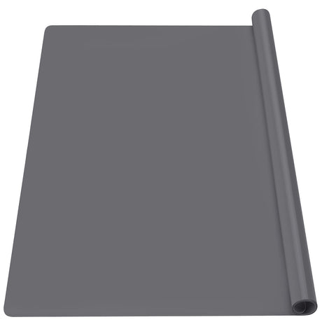 Gartful Silicone Mat Dark Grey 25.2" x 17.7", Silicone Craft Sheet Large, Silicone Pad Desk Work Mat, Countertop Protector, Table Placemat, Resin Gartful