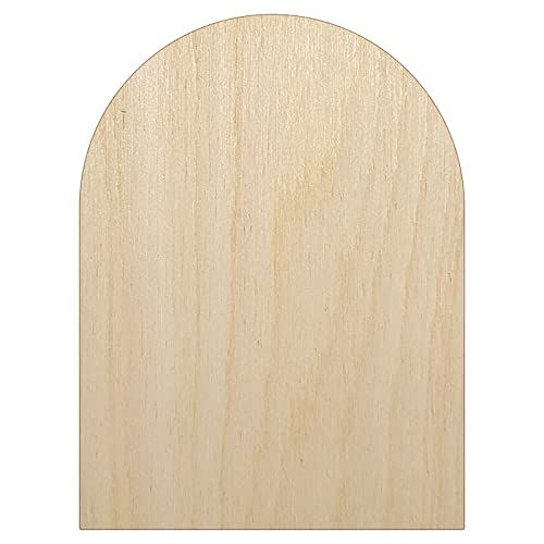 Tombstone Halloween Solid Unfinished Wood Shape Piece Cutout for DIY Craft Projects - 1/4 Inch Thick - 6.25 Inch Size Sniggle Sloth
