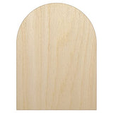 Tombstone Halloween Solid Unfinished Wood Shape Piece Cutout for DIY Craft Projects - 1/4 Inch Thick - 6.25 Inch Size Sniggle Sloth
