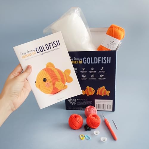 Easy Breezy Crochet Kit Goldfish - WoodArtSupply