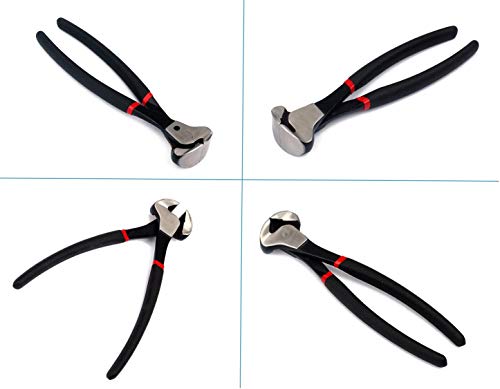 Guitar Fretwire and Bridge Pins Puller, 8-Inch End Cutting Plier for Fret Wire Work, Specially Hardened Stainless Steel Jaws, Cuts Wire and String LAMSAM