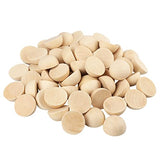 80 PCS 2 Inch Half Wood Balls, Split Wood Balls, Half Wooden Spheres, Half Round Balls, Suitable for Painting, Glass, Various Materials, DIY Jewelry GNIEMCKIN