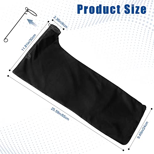 Black Table Saw Dust Collector Bag for 10" Tablesaws, Compatible with Bosch/Dewalt/Makita/Ryobi/Craftsman/Porter FACULX