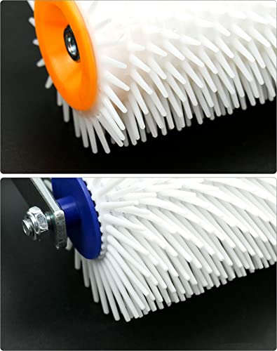 QWORK Self-Levelling Cement Tool Kit, Floor Construction Roller Spike Shoes, Epoxy Floor Paint Tool, Stainless Steel Scraper Self-Leveling Rake QWORK