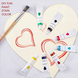 Whaline 10Pcs 16 Inch Valentines Wooden Heart Cutouts Large Unfinished Heart Wood Sign Craft Ornament Blank Wood Slices for Valentine's Day Wedding Whaline