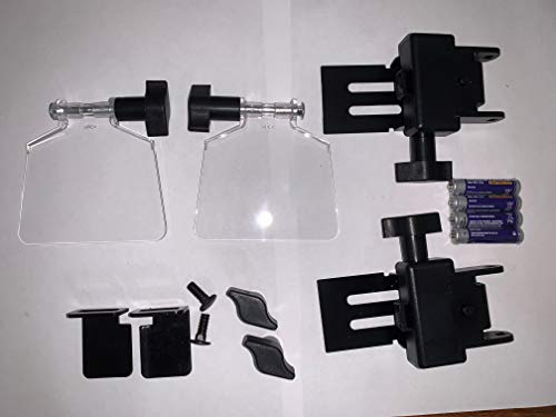 Bauer Bench grinder eye shield glass and brackets 2 sets(OEM) Replacement with Built- in LED lights-2021 Gitachi