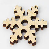 Snowflake Christmas Unfinished Wood Laser Cut Out Cutout Shape Crafts Sign DIY Ready to Paint or Stain Texan Wood Crafts