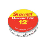 Starrett Tape Measure Stix with Adhesive Backing - Mount to Work Bench, Saw Table, Drafting Table - 1/2" x 12', English Metric, Right-Left Reading - Starrett