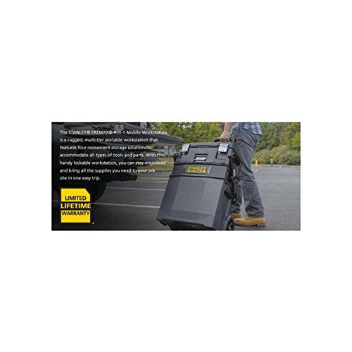 STANLEY 020800R FatMax 4-in-1 Mobile Work Station, Black (STYS020800R) - WoodArtSupply