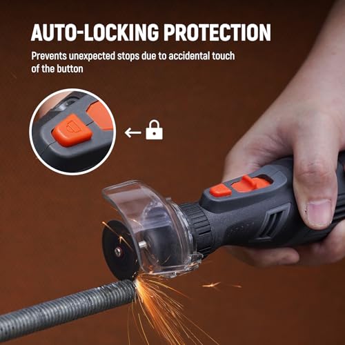 DEPSTECH Cordless Rotary Tool Kit, 8V 2.5Ah Larger Battery, 5-Speed 30000RPM Max, LED Work Light, Power Multi Tool 47Pcs Durable Accessories Set for DEPSTECH